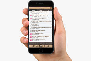 App being used on a mobile device