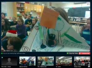 Telepresence session sharing across schools