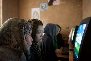 Women in an AIL Computer Class