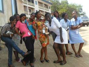 Girls having fun
