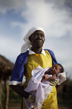 Josephine with Newborn, photo by Dan Chung