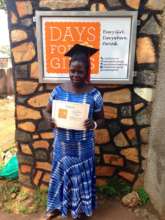 Jane at her graduation from DfG University