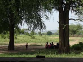 Focus Group discussion taking place under a tree