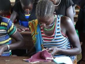 Sewing the DfG Kit in Karamoja