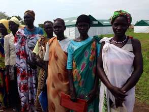 South Sudanese Ladies awaiting their kits