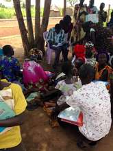 South Sudanese refugees register to get their kits