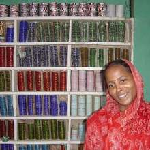Manavi member in her bangle store