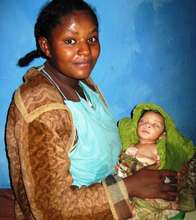 Ethiopian mother with newborn baby