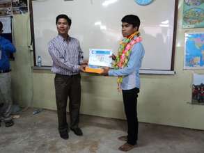 Spelling award delivery