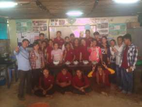 Cooking class of life skill students