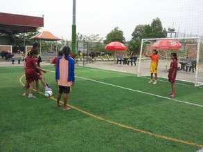 Girl team participate in the football league