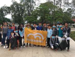 Our team gather in world cleaning day