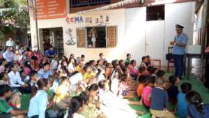 Traffic police presents about traffic law