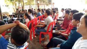 Students, parents and staff in the traffic law