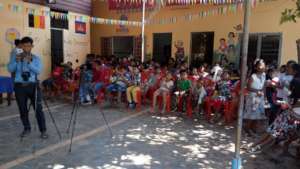 Participation of kids in Khmer New Year Party