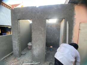 Two girls' toilets building