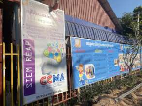 Banner/enrollment on fence