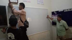 Whiteboard installation