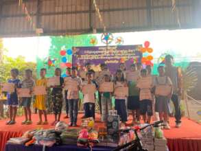 Certificate ceremony at Salariin school