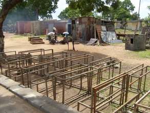 new beams for building created by carpenters