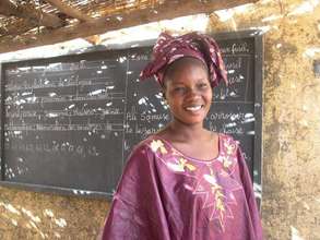 A teacher in the village of Famana