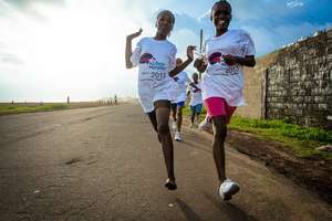 Training for the Liberian Marathon!