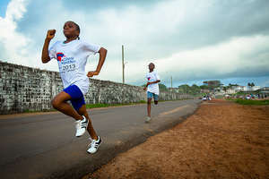 Training for the Liberian Marathon!