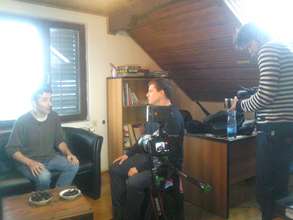 Drugreporter during filming at Veza, in Belgrade