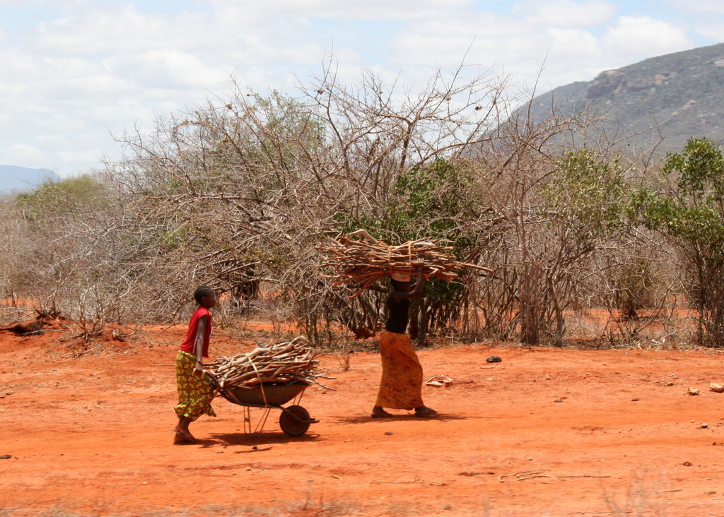 Masai girls work very hard