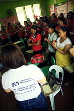 Hygiene education session for teachers