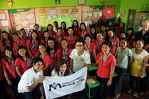 Teacher hygiene class group shot