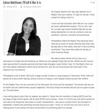 Mighty Post Testimonial - Zahon, Grade 10