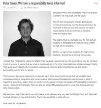 Mighty Post Testimonial - Peter, Grade 11