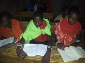 Shepherd kids in class in Baragoi