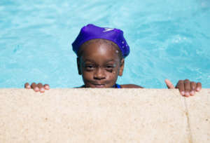 Elidania during swim class