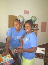 Staff setting up new library