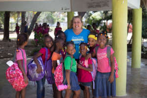 Our 3rd & 4th graders with the Executive Director