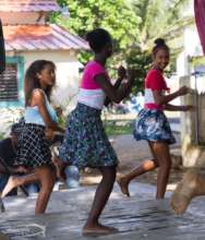 Showing off their dance moves!