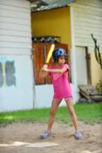 Mariposa girl hitting it out of the park!