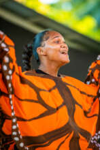 Mariposa girl taking center stage