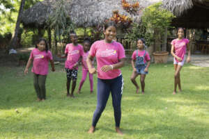 Mariposa girls creating their own dance routines