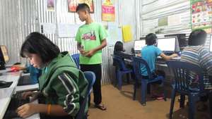 One of the computer classes in action