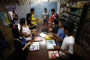 English lesson in progress