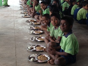 Children Enjoying their Meals