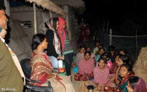 Menstrual Hygiene session with women in Sunderbans