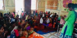 MY Pad distribution to women