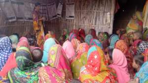 Talking to women on menstrual health and hygiene