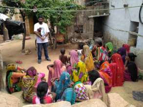 Talking to women on menstrual health and hygiene