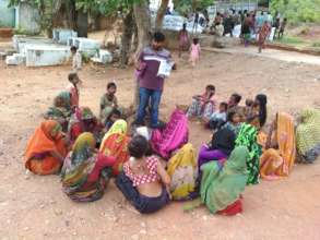 Menstrual Hygiene awareness session in Bundelkhand