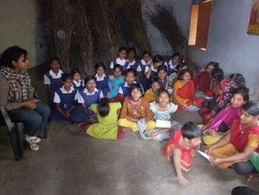 Interaction with adolescent girls..